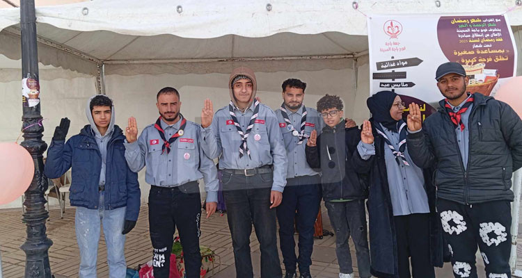 فوج الكشافة بباجة يطلق حملة لإطعام 30 عائلة يوميا خلال شهر رمضان