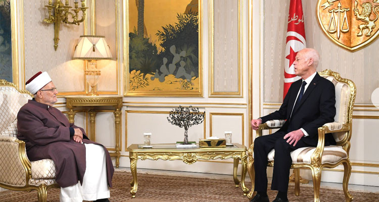 رئيس الجمهورية يستقبل الإمام الخطيب للمسجد الأقصى المبارك