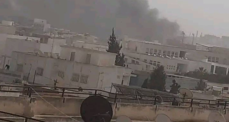 صفاقس: حريق هائل بشركة لبيع وصيانة السيارات بالمنطقة الصناعية البودريار
