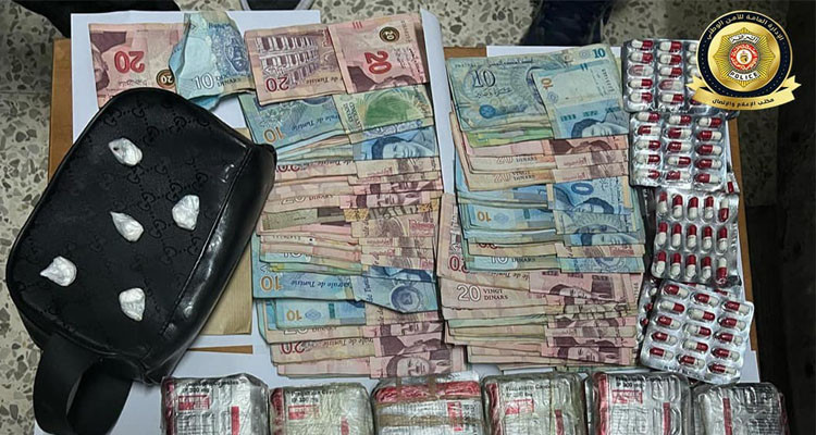 سوسة: ضبط نفرين بحوزتهما 3000 قرص إريكا وحجز أكياس من الكوكايين