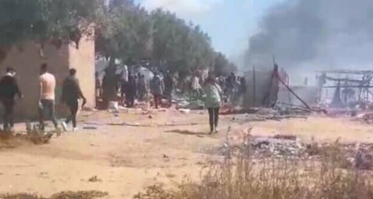 صفاقس-العامرة: تفكيك وتعقيم مخيّم عشوائي يضم 2500 مهاجر غير نظامي