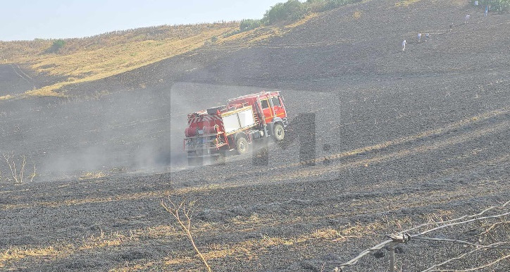باجة: حريق يأتي على مساحات هامة من الحبوب ويتلف آلة حاصدة في منطقة المعقولة