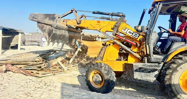 جربة ميدون: حملة لازالة المنشآت العشوايية بالشواطي العمومية