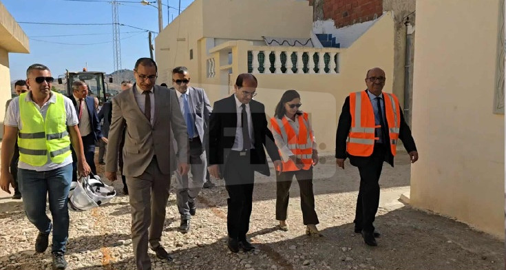 باجة: وزير التجهيز يعطي إشارة انطلاق بعض مشاريع البنية التحتية