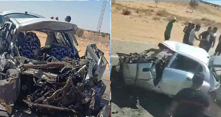 وفاة تونسي وإصابة ليبي في اصطدام سيارتين بمدنين