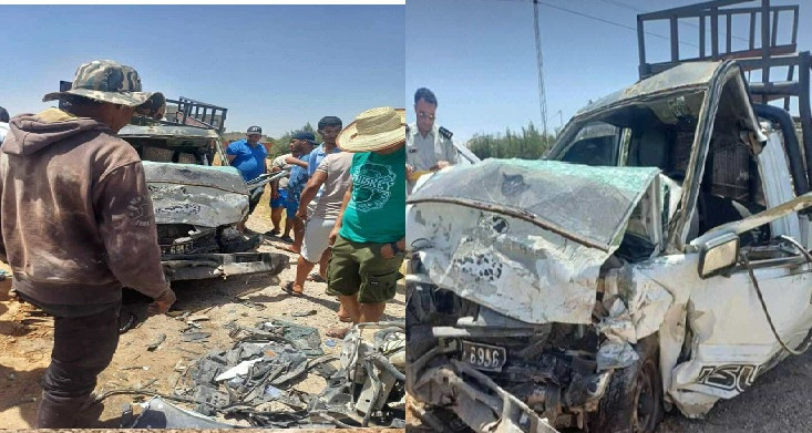 السوق الجديد: مصرع أم وابنتها وإصابة شخصين آخرين في اصطدام بين سيارتين