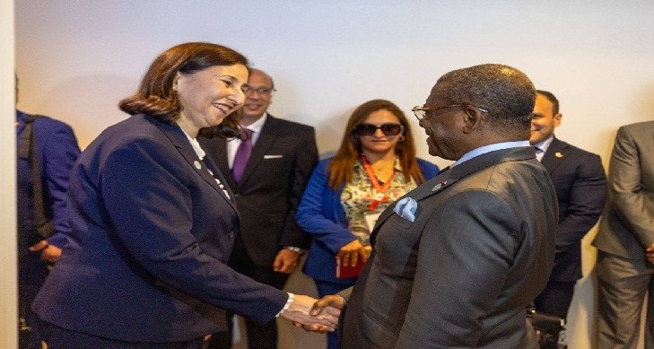 لقاء رئيسة الحكومة سارة الزعفراني بالوزير الأول الكاميروني