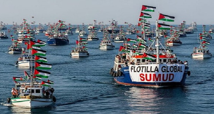 إعلام عبري: سفن بأسطول الصمود تقترب من غزة وإسرائيل تستعد لاعتراضها