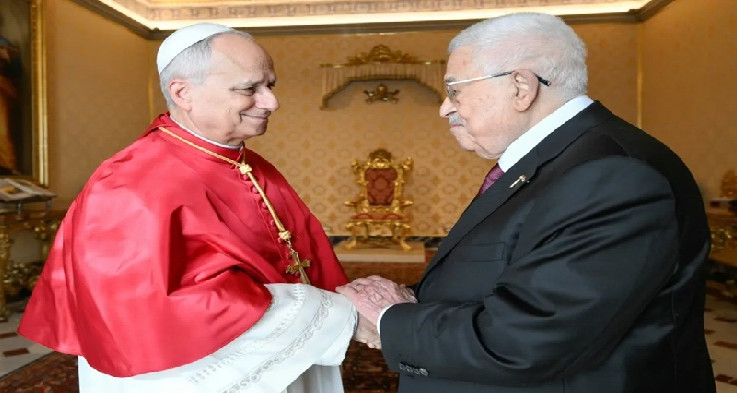 بابا الفاتيكان وعباس يبحثان إيصال المساعدات لغزة وحل الدولتين