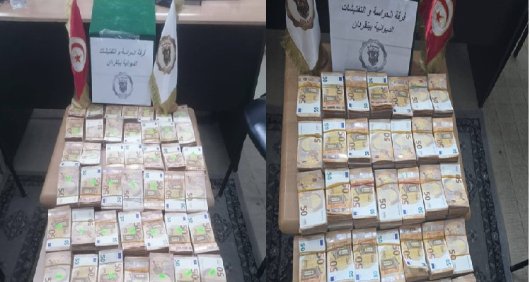 بن قردان: حجز مبالغ من العملة الأجنبية المهربة وكمية من الذهب بقيمة 2.6 مليون دينار