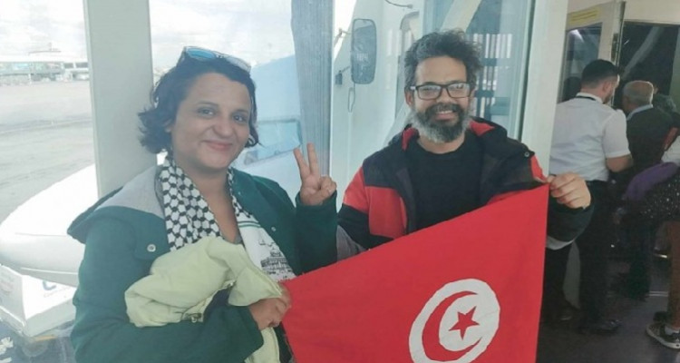 هيئة أسطول الصمود التونسية تعلن توقيف وائل نوار وجواهر شنّة