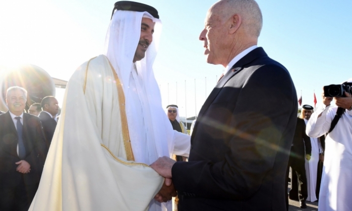 أمير قطر يغادر تونس  