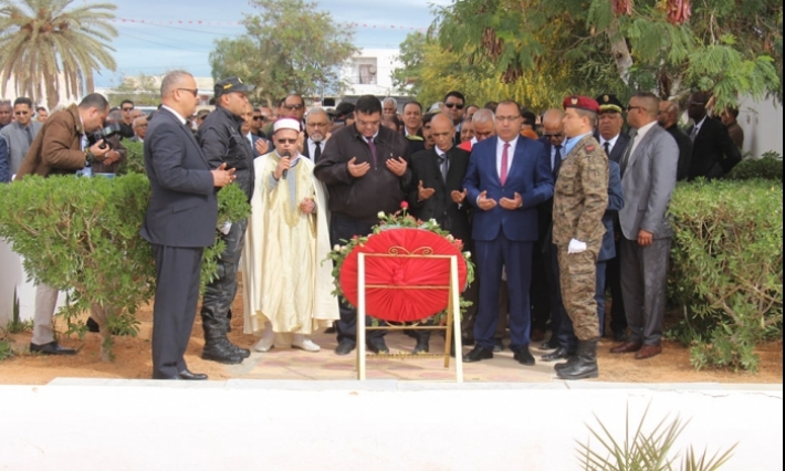 وزير الداخلية يحيي الذكرى الرابعة لملحمة بن قردان