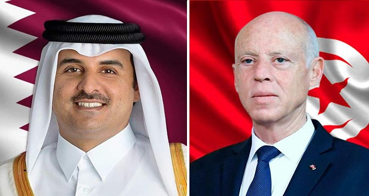 قيس سعيّد وتميم بن حمد آل ثاني