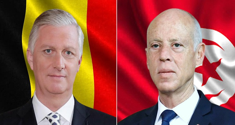 قيس سعيّد والملك البلجيكي