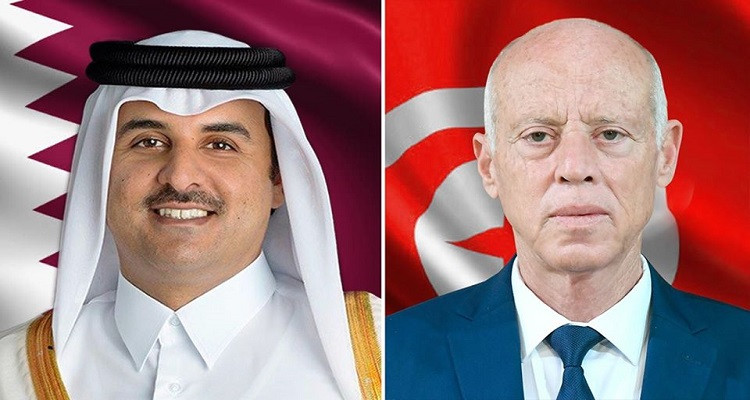 قيس سعيّد وتميم بن حمد آل ثاني
