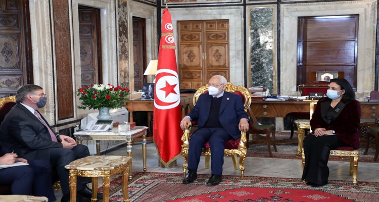 الغنوشي يستقبل سفير الولايات المتحدة الأمريكية بتونس 