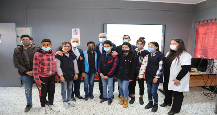 L’ATB  fête à Zaghouan l’inauguration de son 8ème laboratoire informatique