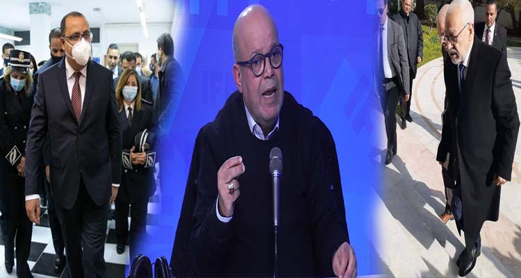 مقداد السهيلي راشد الغنوشي هشام المشيشي