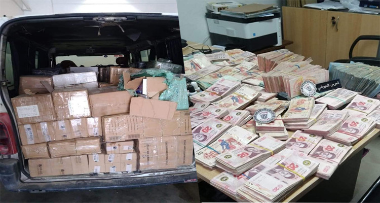 الحرس الديواني يحجز أموالا وبضائعا بقيمة تفوق 700 ألف دينار 