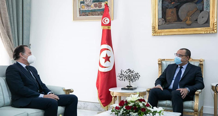 رئيس الحكومة سفير اسبانيا بتونس