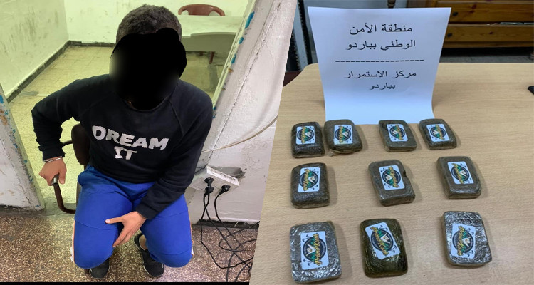 الإيقاع بنفر يتحوّز على كيلوغرام من مخدر ''الزطلة'' 