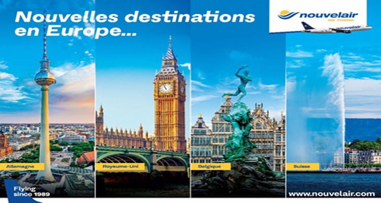 Nouvelair dessert 18 destinations en Europe