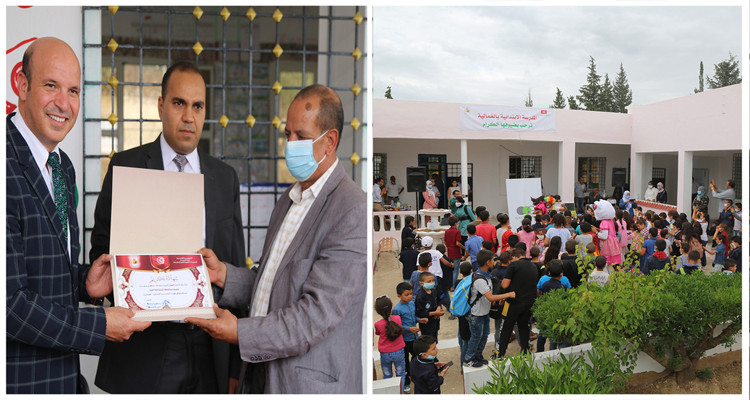 Inauguration de l’école de Siliana en présence de Gattefossé Méditerranée