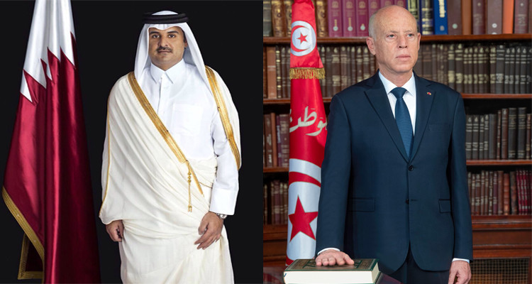 رئيس الدولة يجري اتصالا هاتفيا مع أمير دولة قطر 
