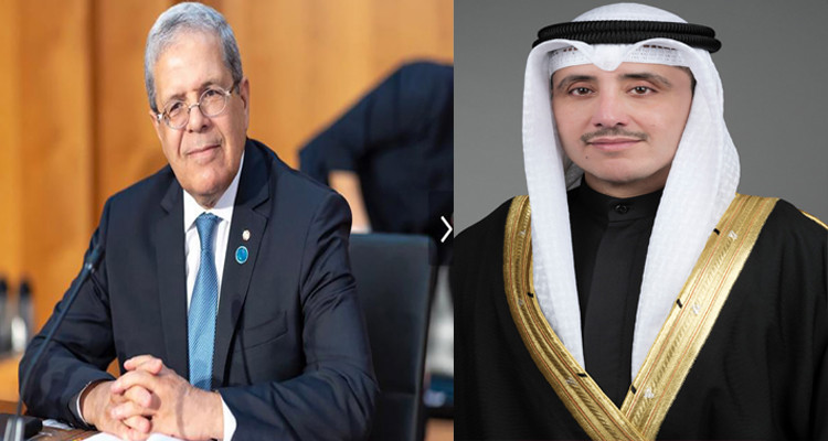 وزير الخارجية تونس عثمان الجرندي الشيخ أحمد ناصر المحمد الأحمد الجابر الصباح.