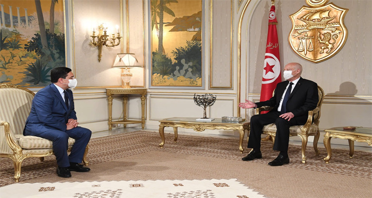 وزير الخارجية المغربي قيس سعيد ناصر بوريطة