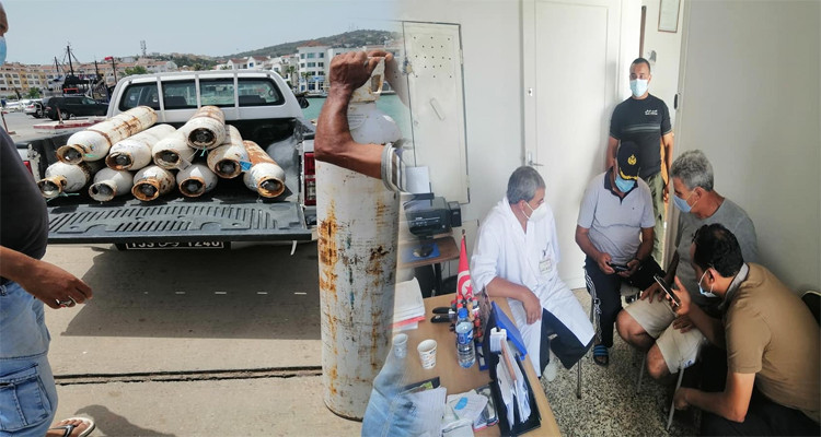 غواصو طبرقة يتنازلون عن قوارير غطسهم لفائدة مستشفيات الجهة  
