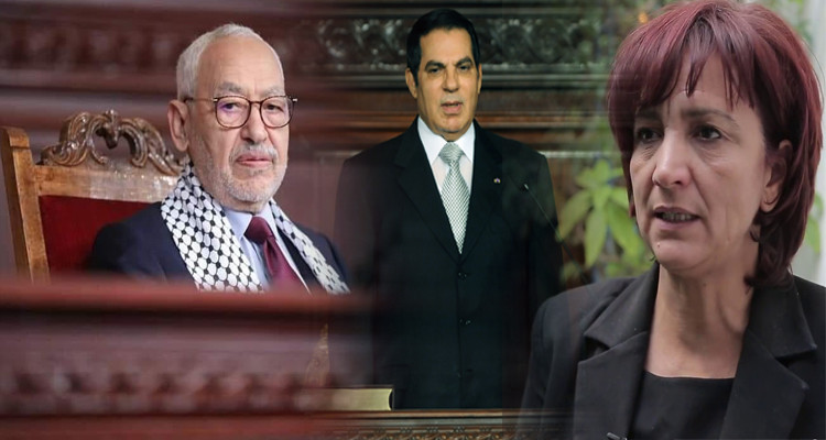 سامية عبو راشد الغنوشي زين العابدين بن علي