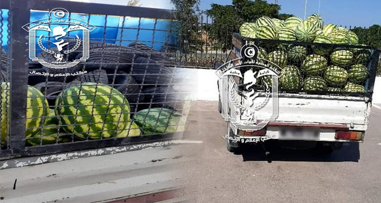 الايقاع بسائق شاحنة يهرّب العجلات المطاطية تحت كمية من ''الدلاع'' 