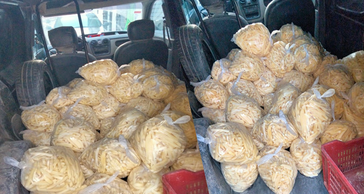حجز 250 كغ من '''بطاطا الفريت'' محفوظة في ظروف صحية مزرية 