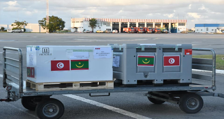 تونس تهدي شقيقتها موريتانيا 100 ألف جرعة لقاح مضاد للكوفيد 