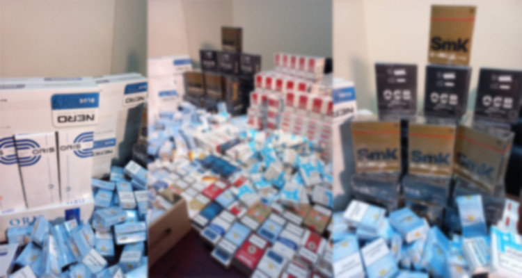 نابل مخزن عشوائي علب السجائر