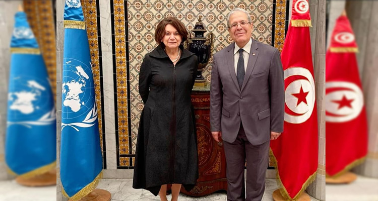 عثمان الجرندي  وكيلة الأمين العام للأمم المتحدة للشؤون السياسية وبناء السلام روز