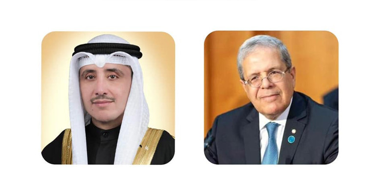 الجرندي يتفق مع نظيره الكويتي على وجوب إنهاء التدخل الأجنبي في الشأن الليبي
