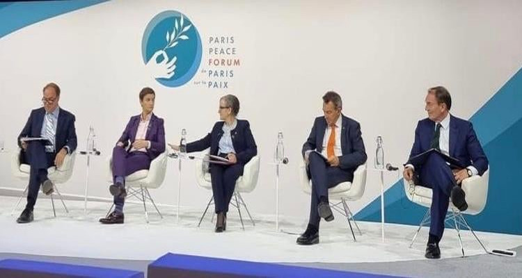 نجلاء بودن باريس الدورة الرابعة لمنتدى باريس للسلام الذي ينتظم بالعاصمة الفرنسية