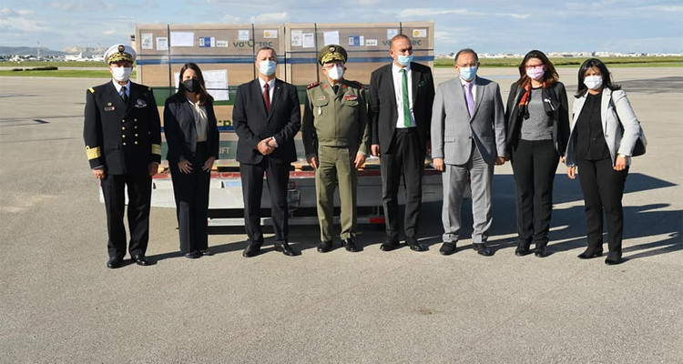 وصول شحنة تلاقيح جديدة تونس الولايات المتحدة