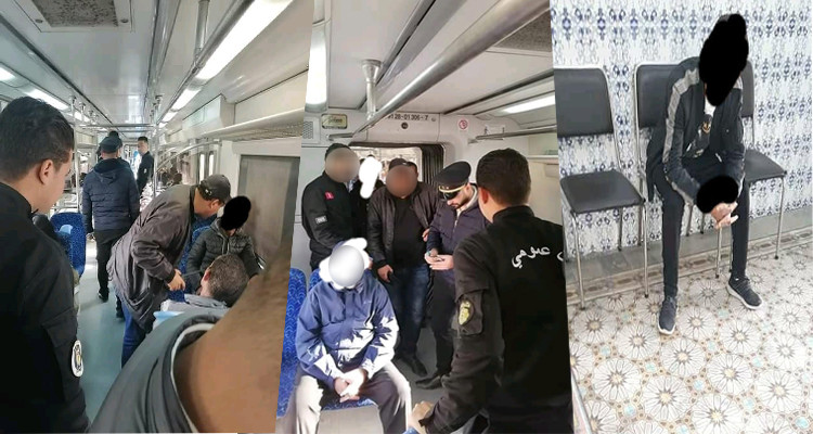 حملة أمنية على متن قطار الضاحية الجنوبية