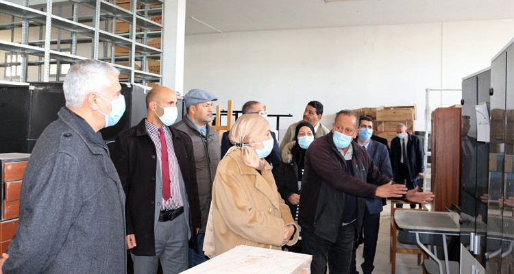 وزيرة العدل ليلى جفال مستودع بن عروس