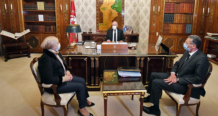 قيس سعيد توفيق شرف الدين ليلى جفّال