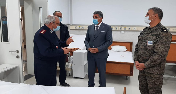 والي صفاقس يعاين جاهزية المستشفى الميداني العسكري في مكافحة فيروس كورونا 