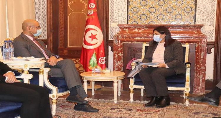 وزيرة المالية تستقبل الرئيس التنفيذي لبنك التصدير والاستيراد السعودي