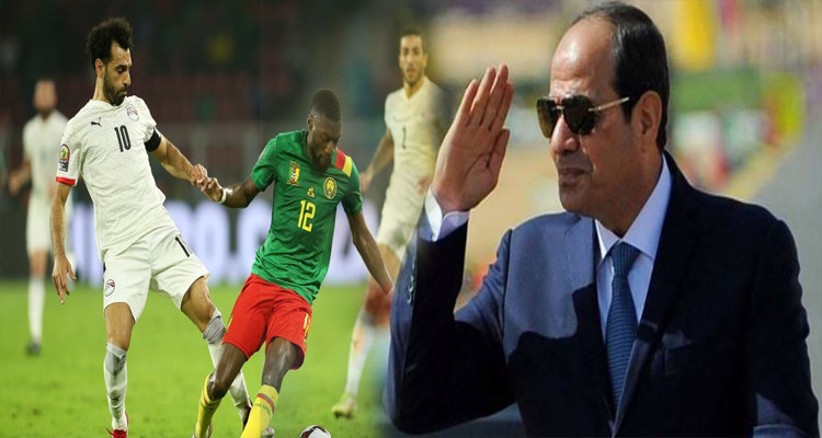 السيسي لصلاح وزملائه: شكرا لكم يا أبطال بلدكم فخور بكم 