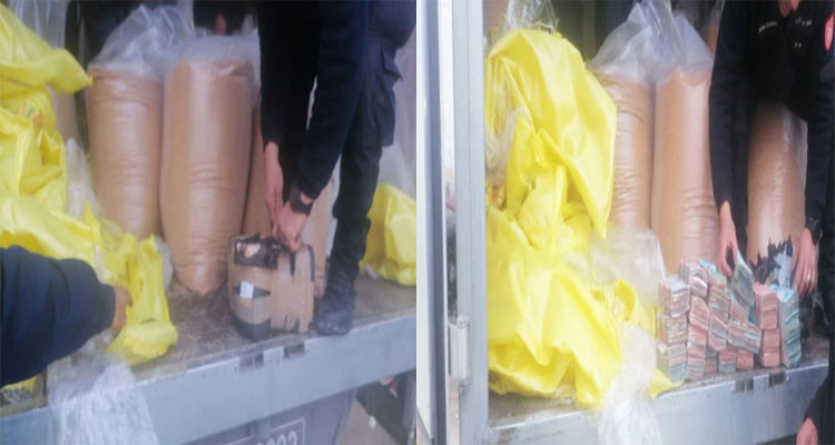 احباط تهريب 116 ألف دينار داخل طن ونصف من مادة الجلجلان 