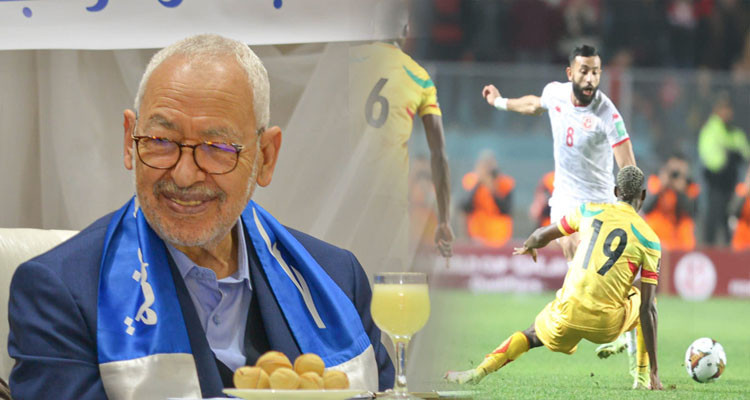 الغنوشي يهنئ المنتخب التونسي بالترشح لمونديال قطر 