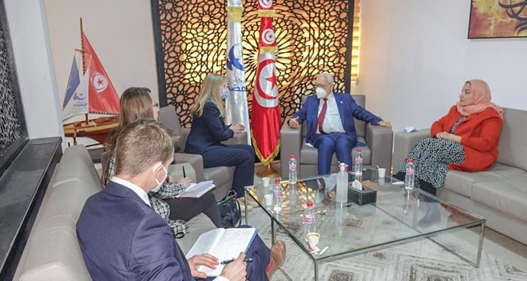 راشد الغنوشي يستقبل سفيرة بريطانيا بتونس 